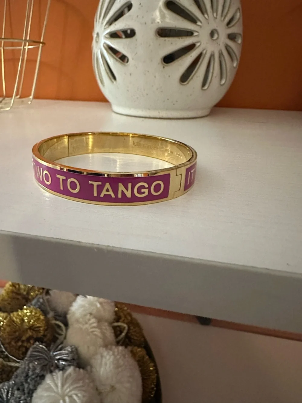 KATE SPADE “It Takes Two to Tango” Idiosm Bangle Bracelet(NWOT) - Picture 5 of 6